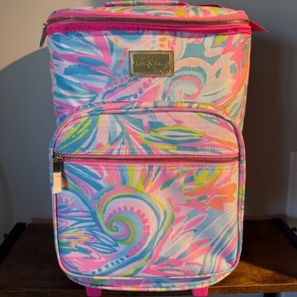 LILLY PULITZER - Carnivale Coral - NWT Rolling Cooler Insulated Bag - Picture 1 of 5